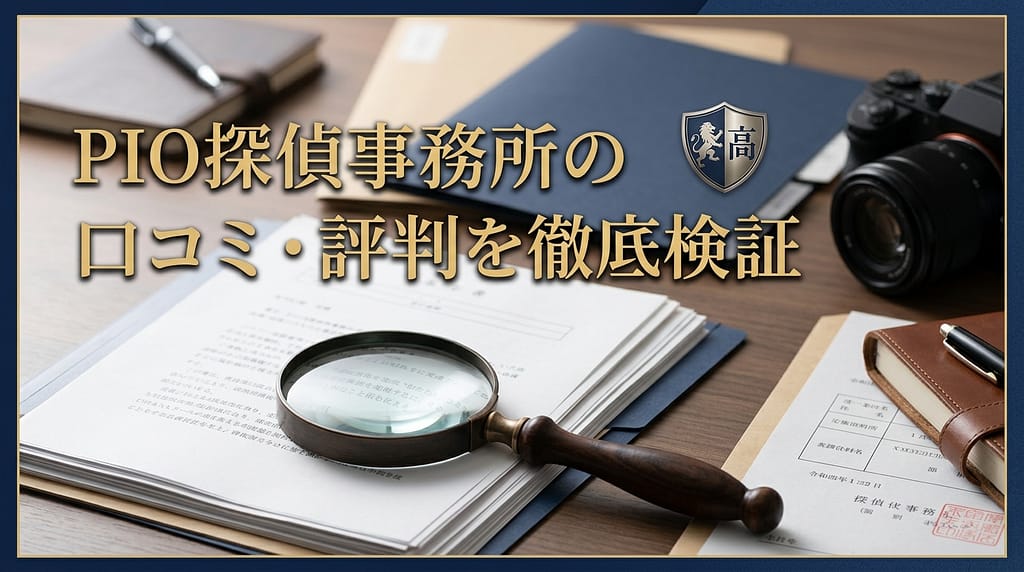 PIO探偵事務所の口コミと評判は？料金や実態を徹底調査